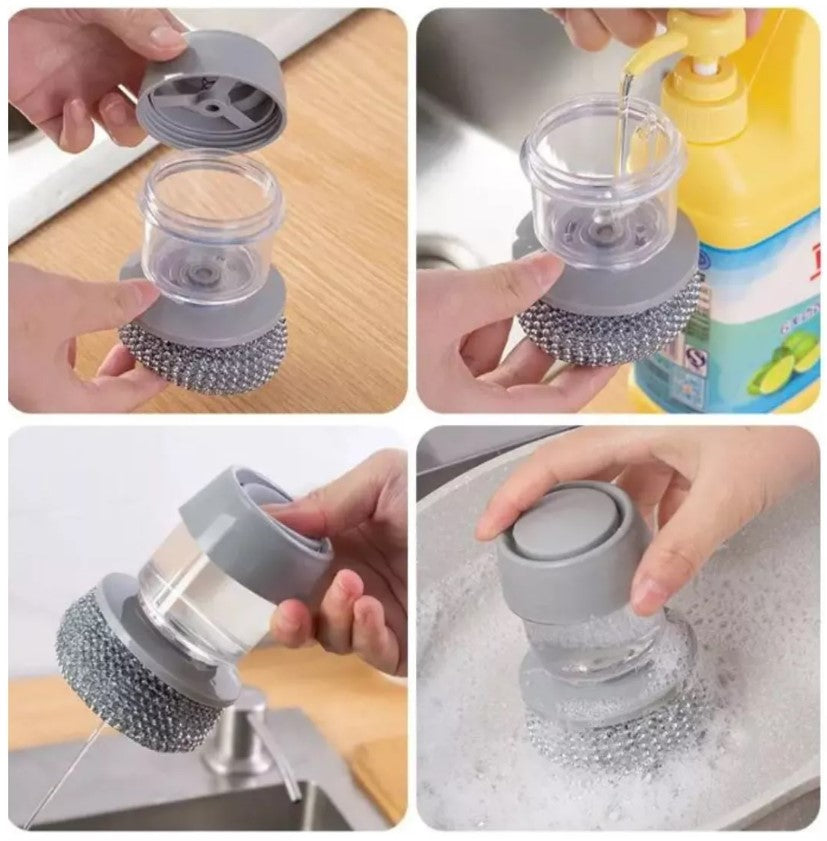 Dispensador Jabón Esponja Brillo Olla