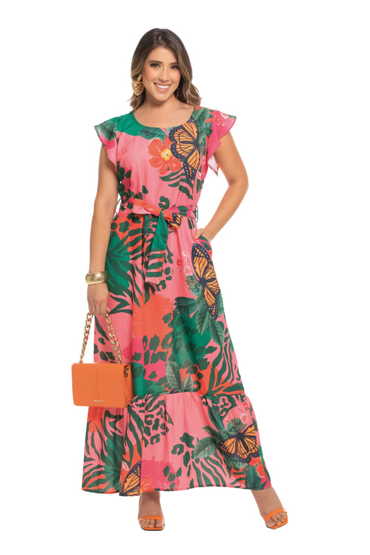 Nuevo Vestido Flor de Coral