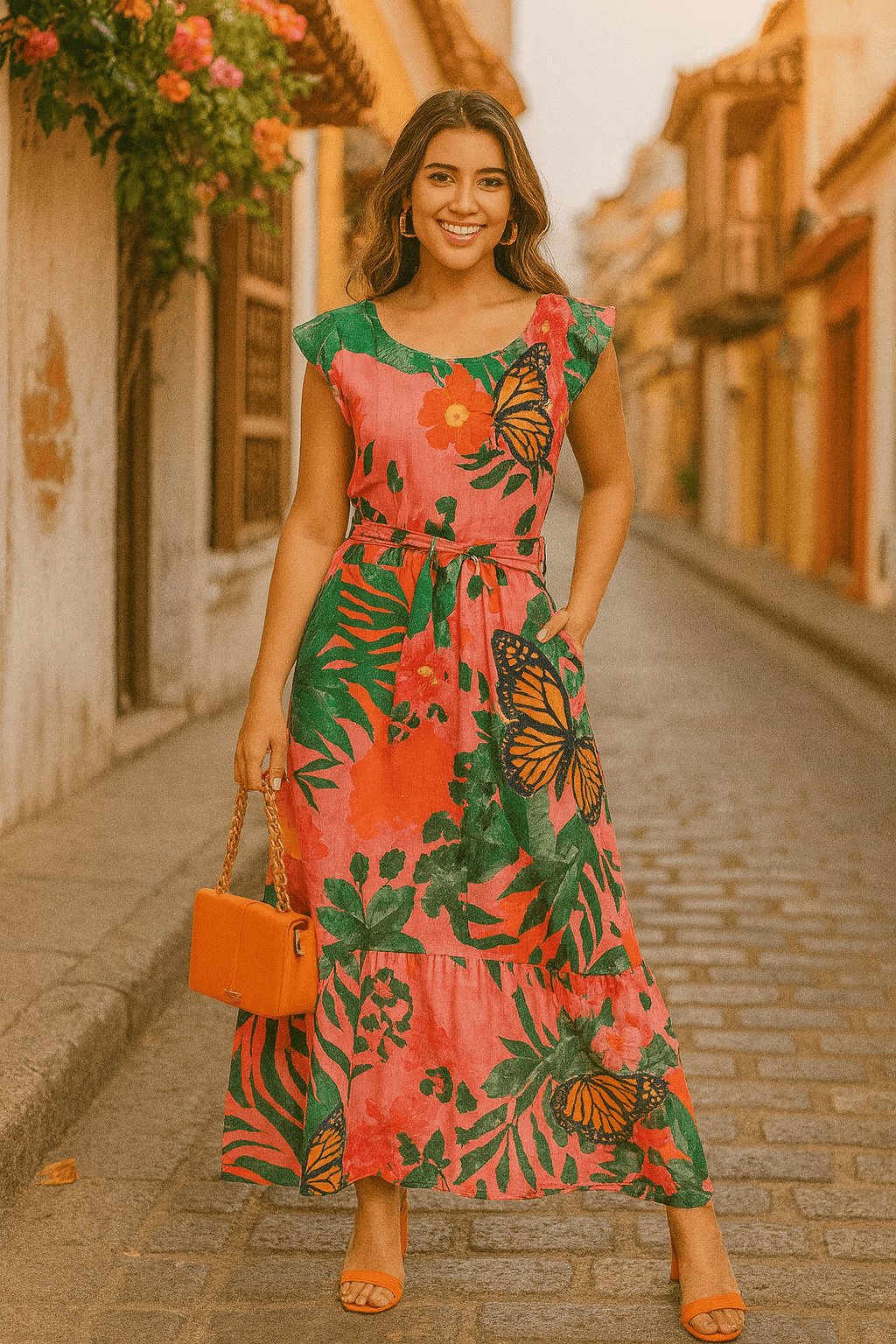 Nuevo Vestido Flor de Coral