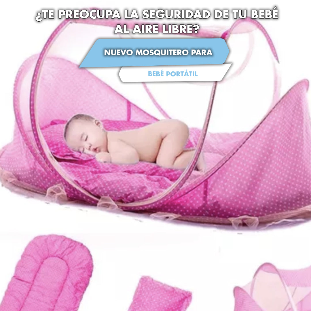 Cuna Portatil Mosquitero Plegable Bebe