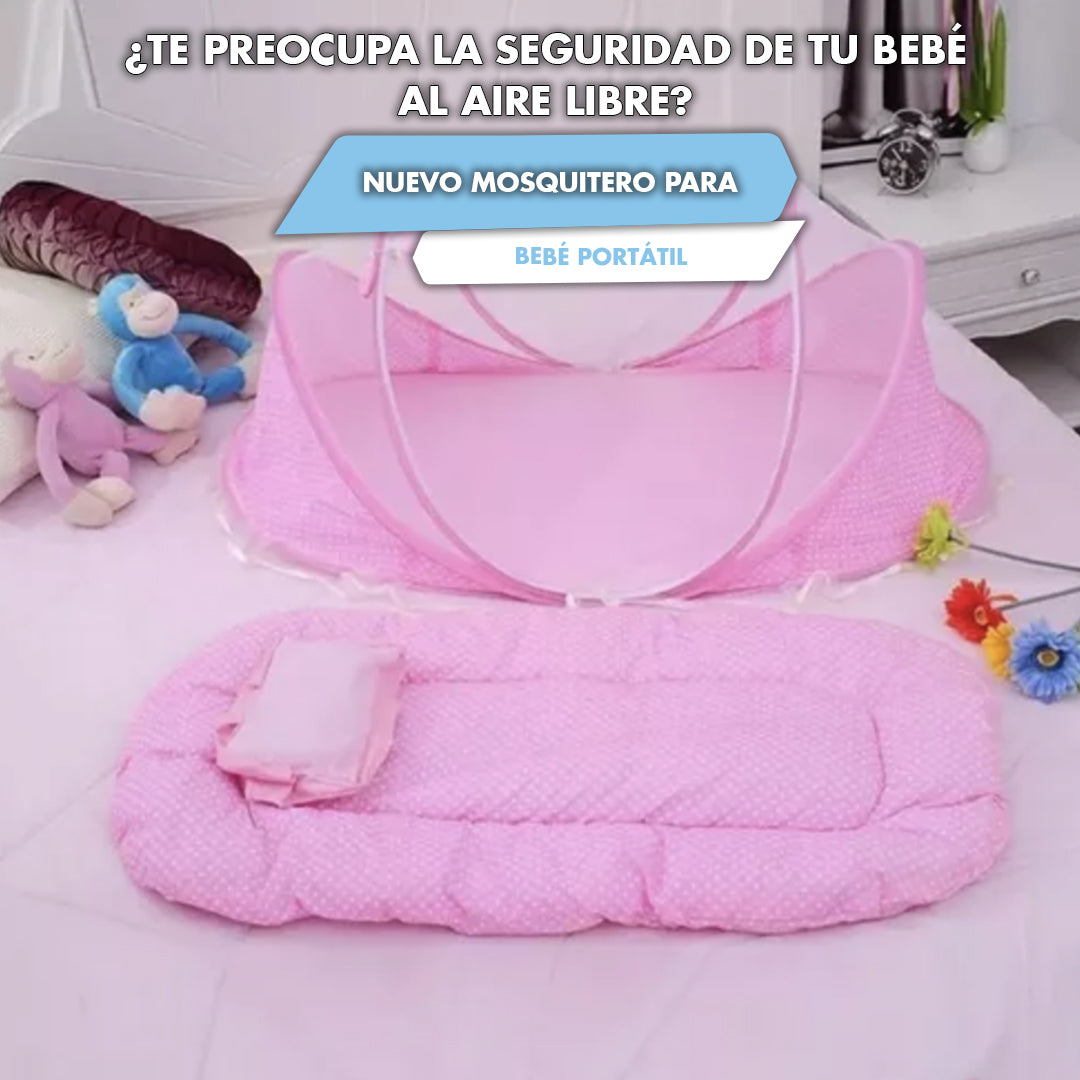 Cuna Portatil Mosquitero Plegable Bebe